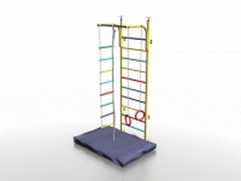 Swedish ladder wall 3d model preview