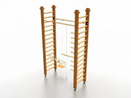 Swedish bars exercise equipment 3d preview