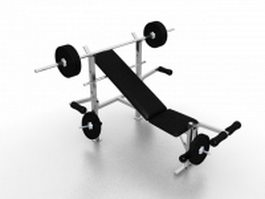 Weight bench sets 3d preview