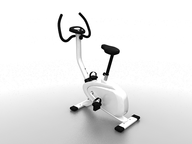 Bicycle exercise machine 3d rendering