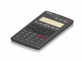 Casio calculator 3d model preview