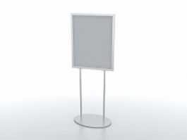 Portable sign stand 3d preview