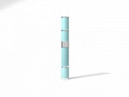 Blue decorative column 3d model preview