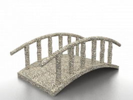 Aggregate garden bridge 3d model preview