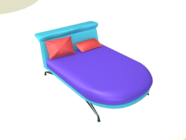 Modern daybed 3d rendering