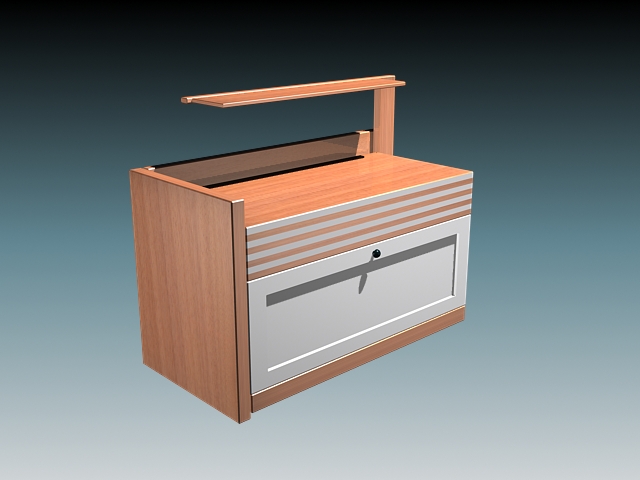 Modern bedside cabinet 3d rendering