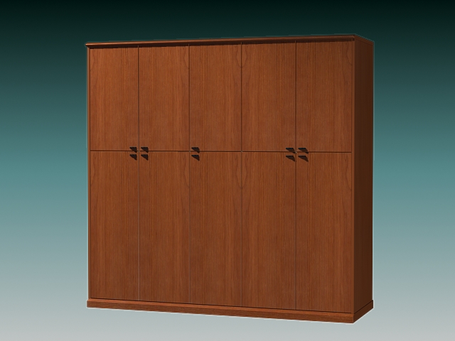 Armoire wardrobe storage cabinet 3d rendering