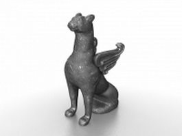 Garden animal statuary 3d model preview