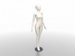 Woman mannequin 3d model preview