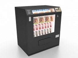 Mini snack machine 3d model preview