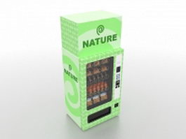 Snack vending machine 3d model preview