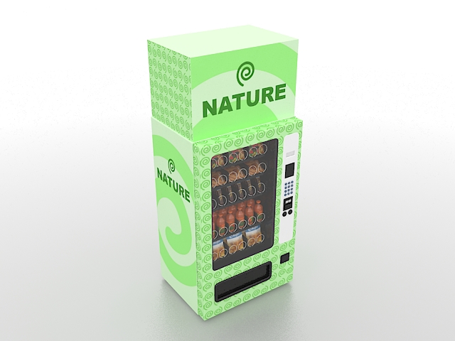 Snack vending machine 3d rendering
