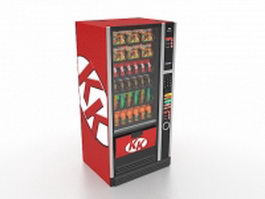 Food vending machine 3d model preview
