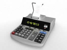 Cash register 3d model preview