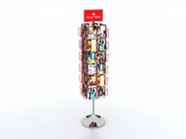 Magazine display rack 3d preview