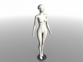Female mannequin 3d model preview