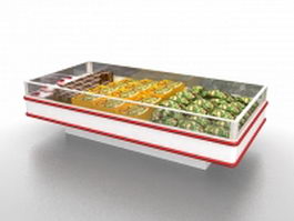 Frozen food display case 3d model preview