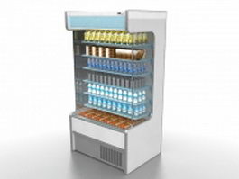 Display refrigerator 3d model preview