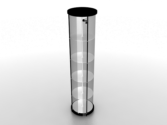 Cylinder display 3d rendering