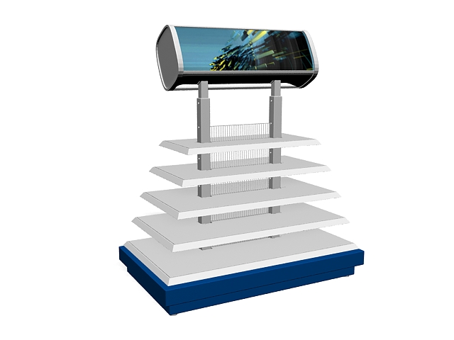 Tiered display stand 3d rendering
