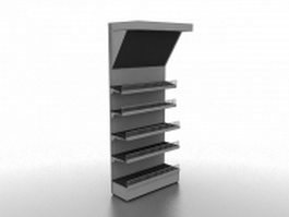 Product display shelf 3d model preview
