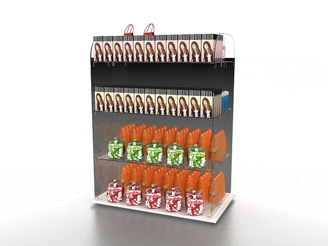 Cosmetic display stand 3d rendering