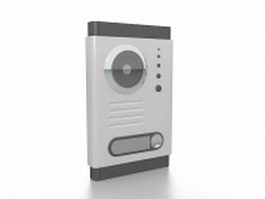 Doorbell intercom with camera 3d preview