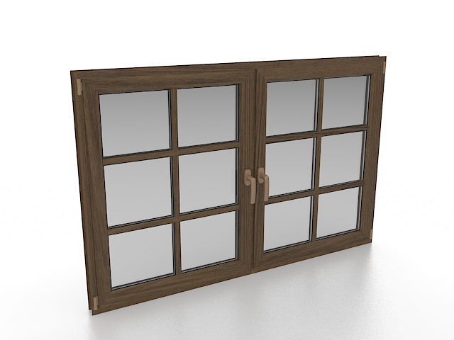 3d french casement window download
