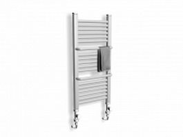 Heated towel radiator 3d model preview