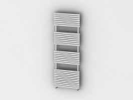 Modern wall radiators 3d model preview