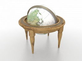 Antique globe 3d preview