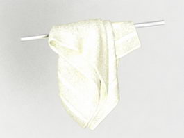 Towel on hanger 3d model preview