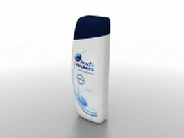 Head and shoulders shampoo 3d model preview