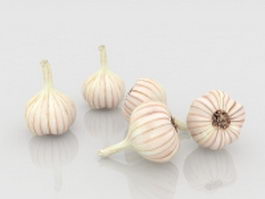 Garlic bulbs 3d preview
