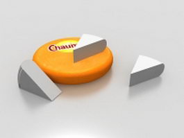 Chaumes cheese 3d model preview