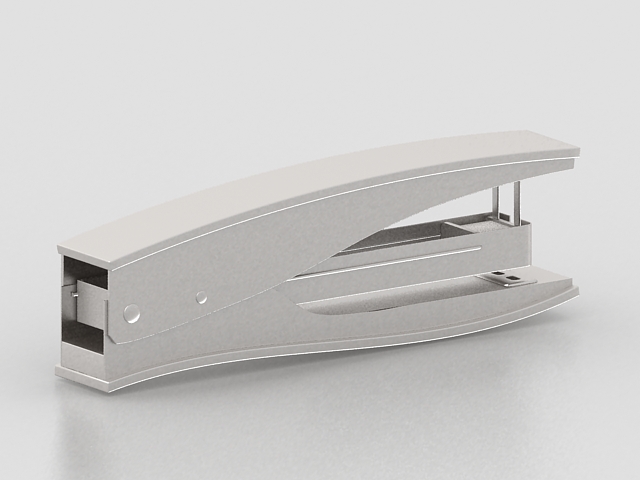 Paper stapler 3d rendering