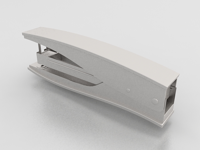 Modern stapler 3d rendering