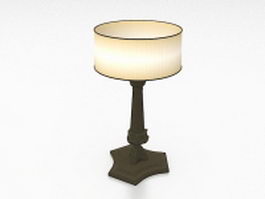 Traditional table lamp for bedroom 3d model preview