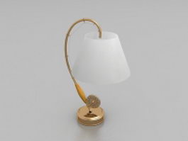 Brass fishing rod table lamp 3d model preview