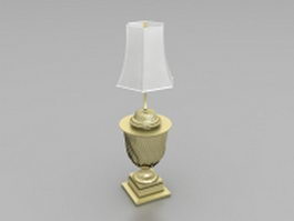 Brass trophy lamp 3d preview