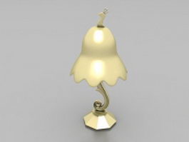 Gold reading lamp 3d preview