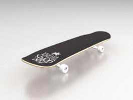 Longboard skateboard 3d preview