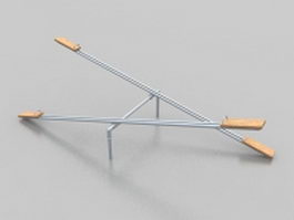 Playground see saw sets 3d model preview