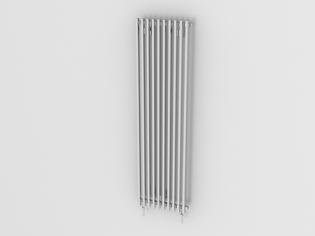 Wall radiator 3d rendering