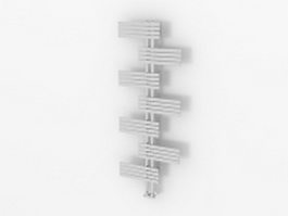 Bathroom towel radiator 3d model preview