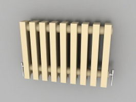 Old fashioned radiator 3d model preview