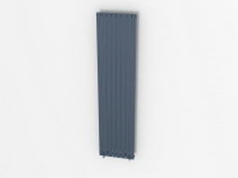 Vertical flat panel radiator 3d model preview