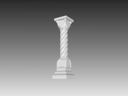 Baluster shaft 3d preview