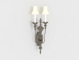 Traditional wall sconces lighting 3d preview