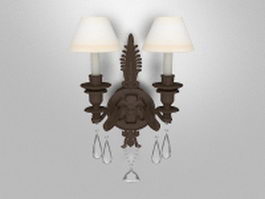 Chandelier wall sconces 3d model preview